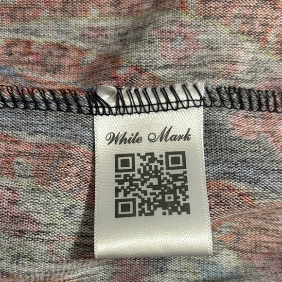 White Mark Black Multicolor Embroidered Midi Dress - Picture 7 of 8